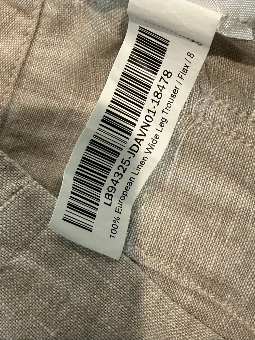 Quince Beige Wide-Leg Linen Pants